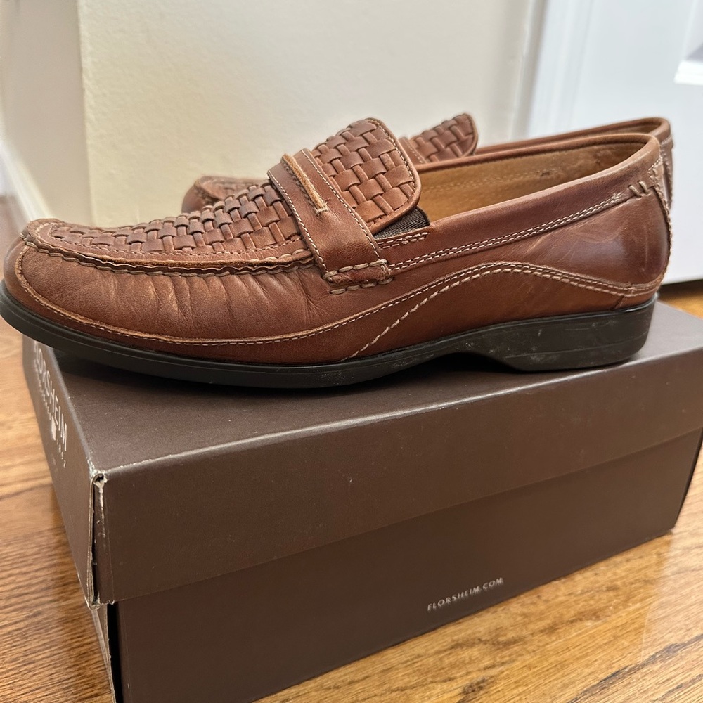 Florsheim Men’s Edenton Chestnut 9.5 Loafers - Picture 14 of 15